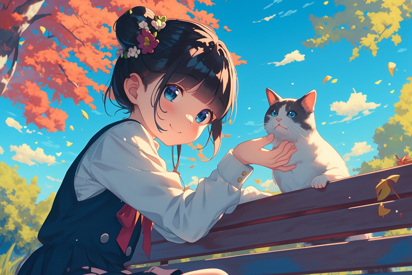 猫🐈とおだんごちゃん🍡✨223 | の人気AIイラスト・グラビア