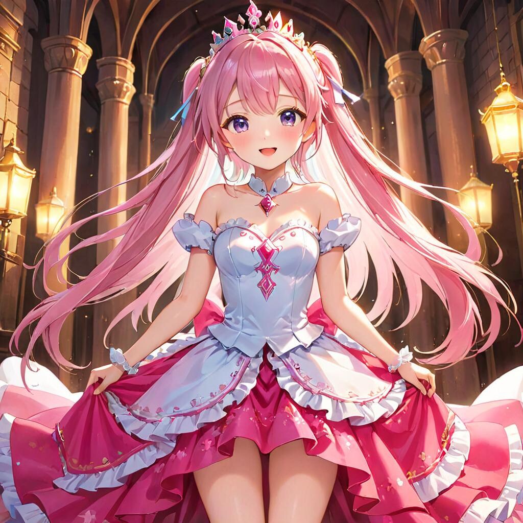 [11枚] プリンセス・ピンクのお城案内（姫さま！の４）