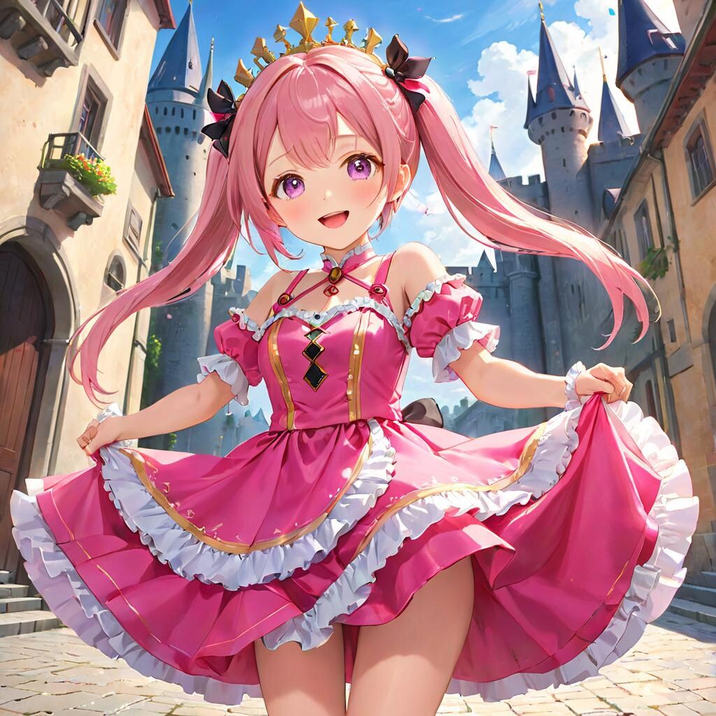 [11枚] プリンセス・ピンクのお城案内（姫さま！の４）