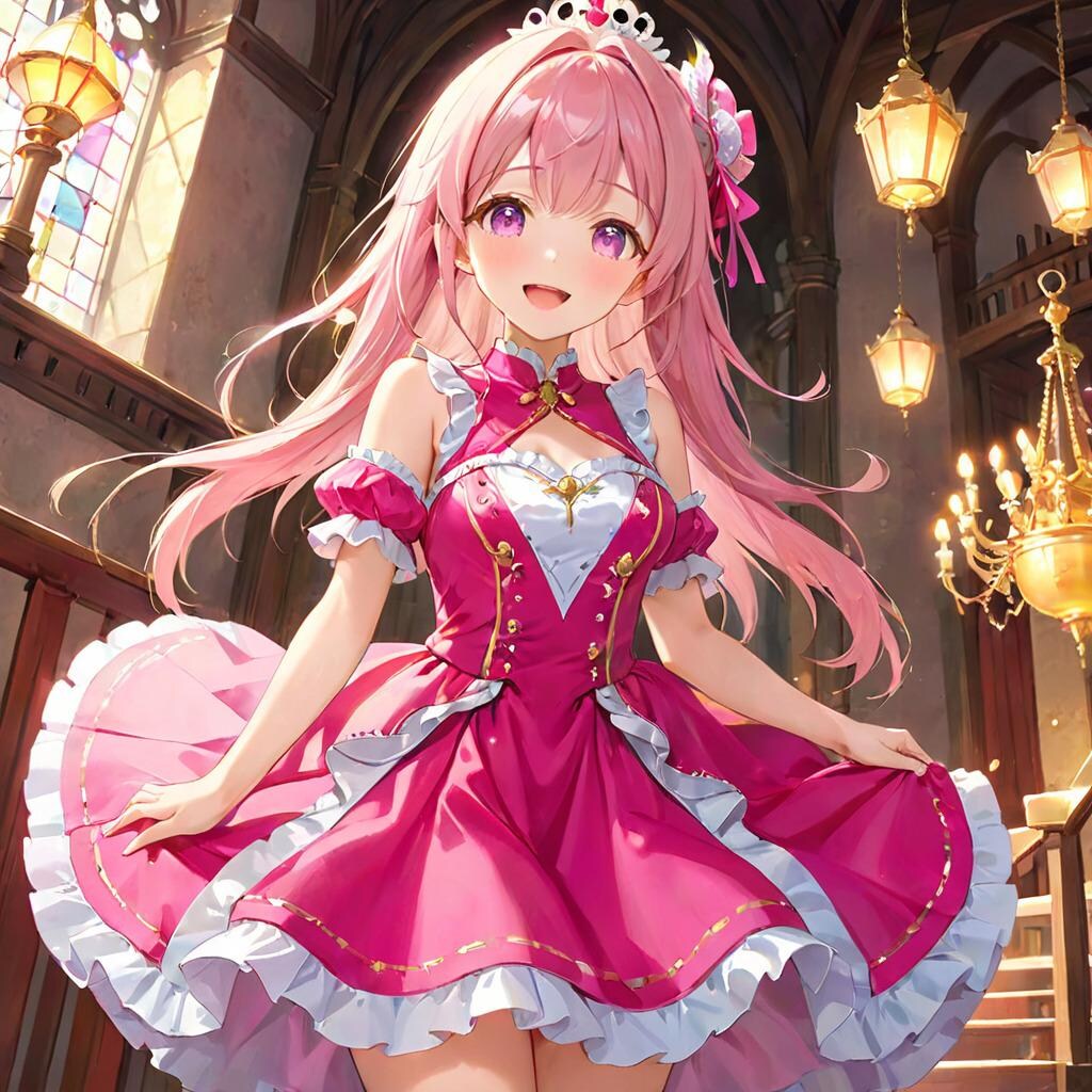 [11枚] プリンセス・ピンクのお城案内（姫さま！の４）