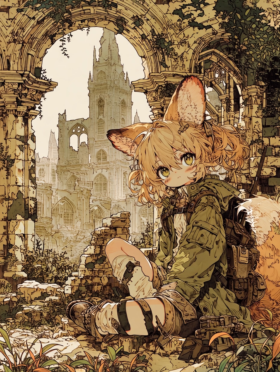 廃墟の冒険 | の人気AIイラスト・グラビア