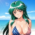 星条旗ビキニの華澄先生🇺🇸👙🏖️❤️ 3枚目