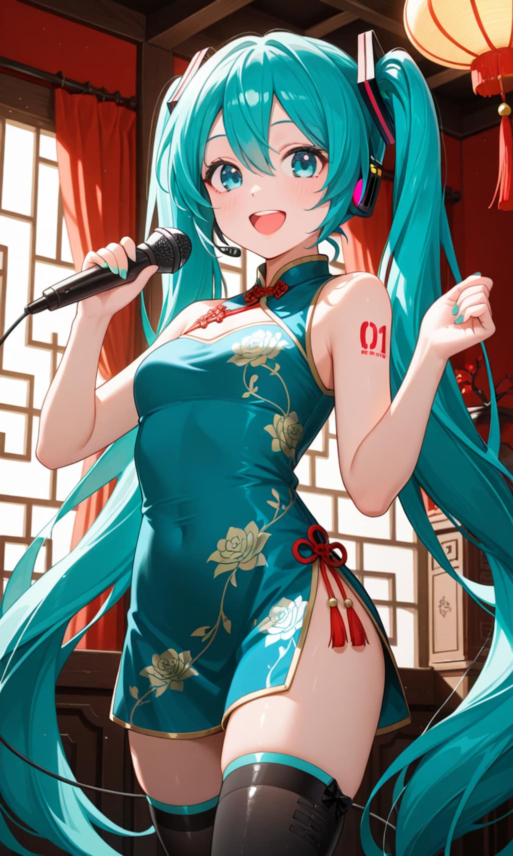 コスプレして歌う初音ミク②