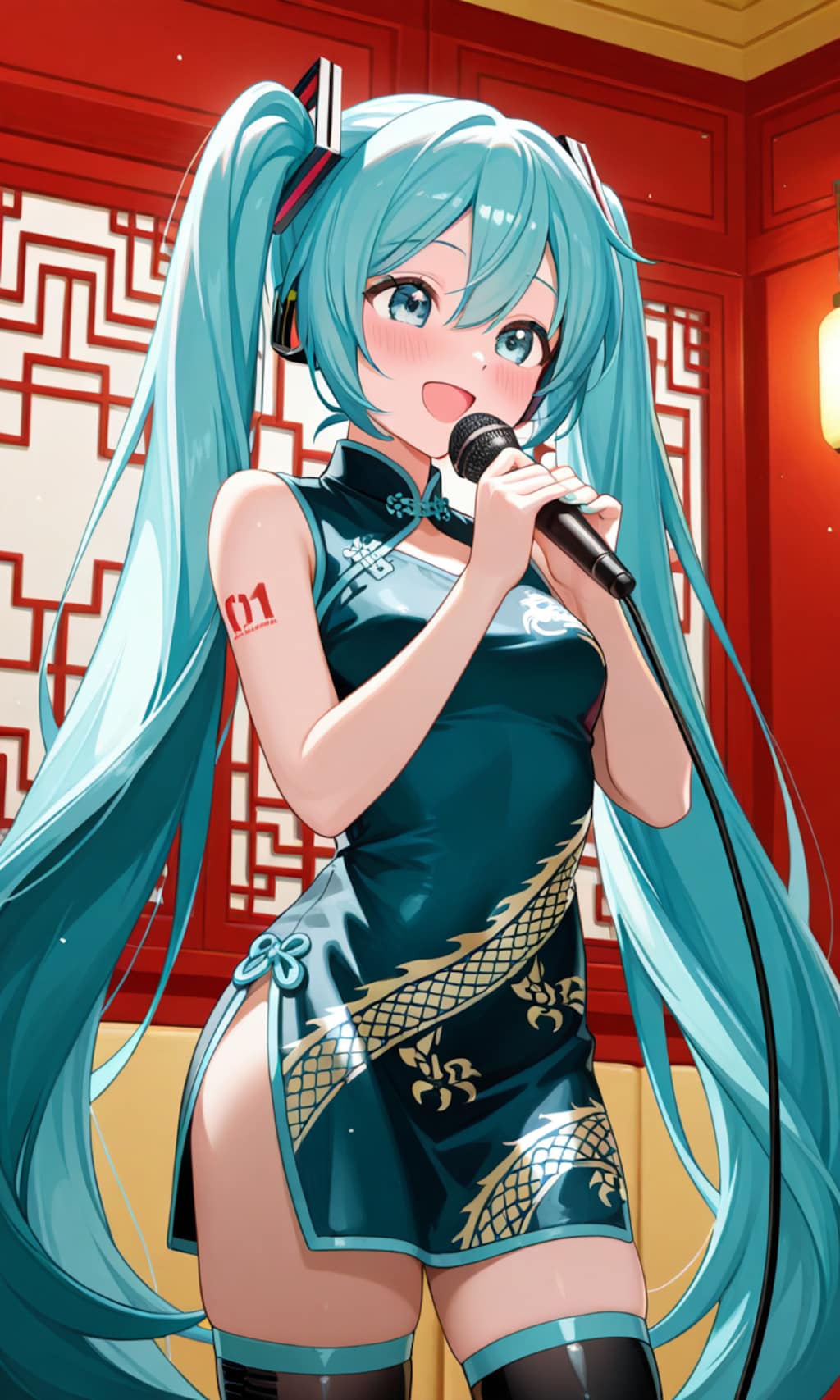 コスプレして歌う初音ミク②