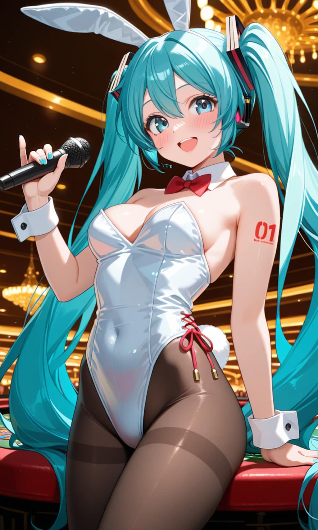 コスプレして歌う初音ミク②