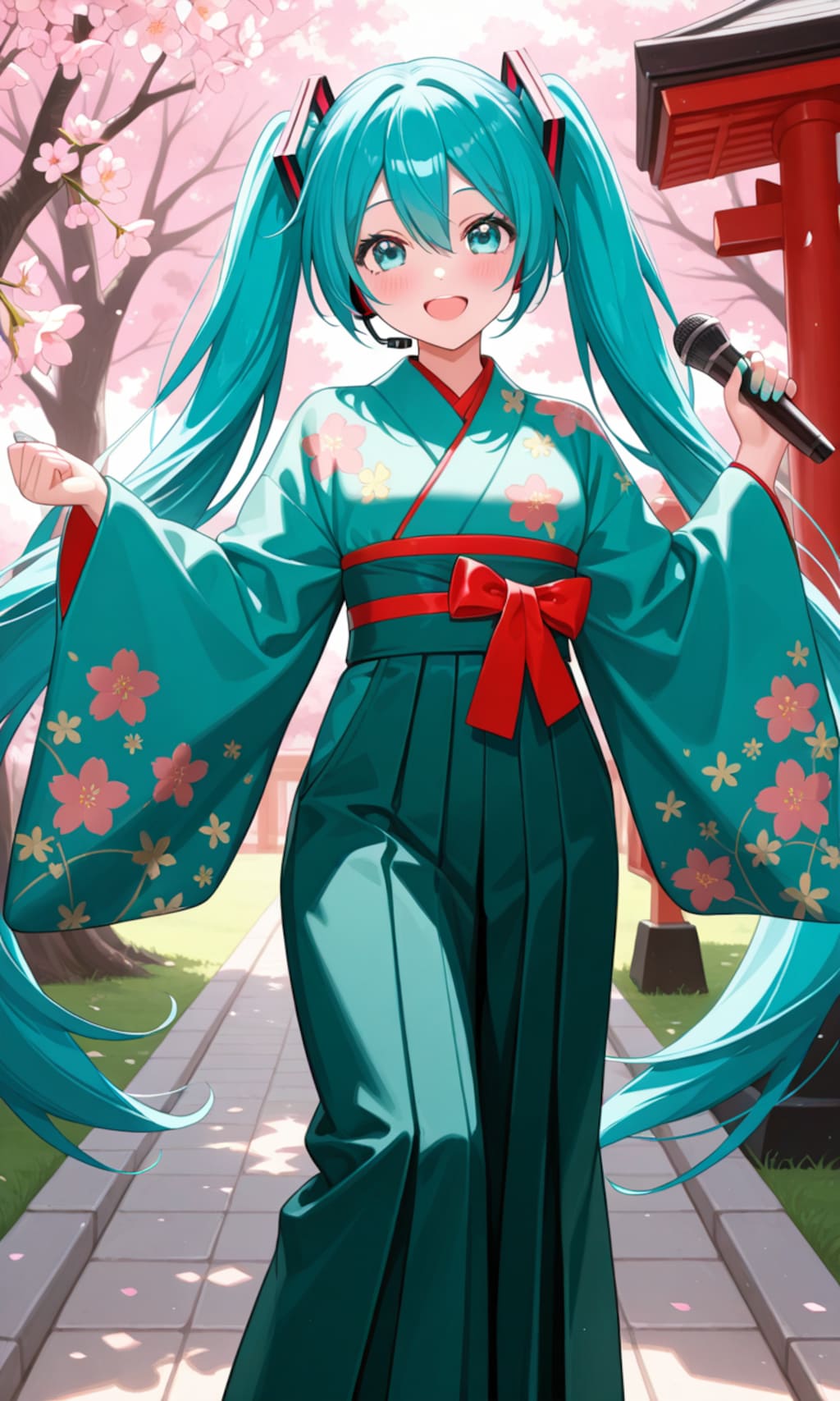 コスプレして歌う初音ミク②