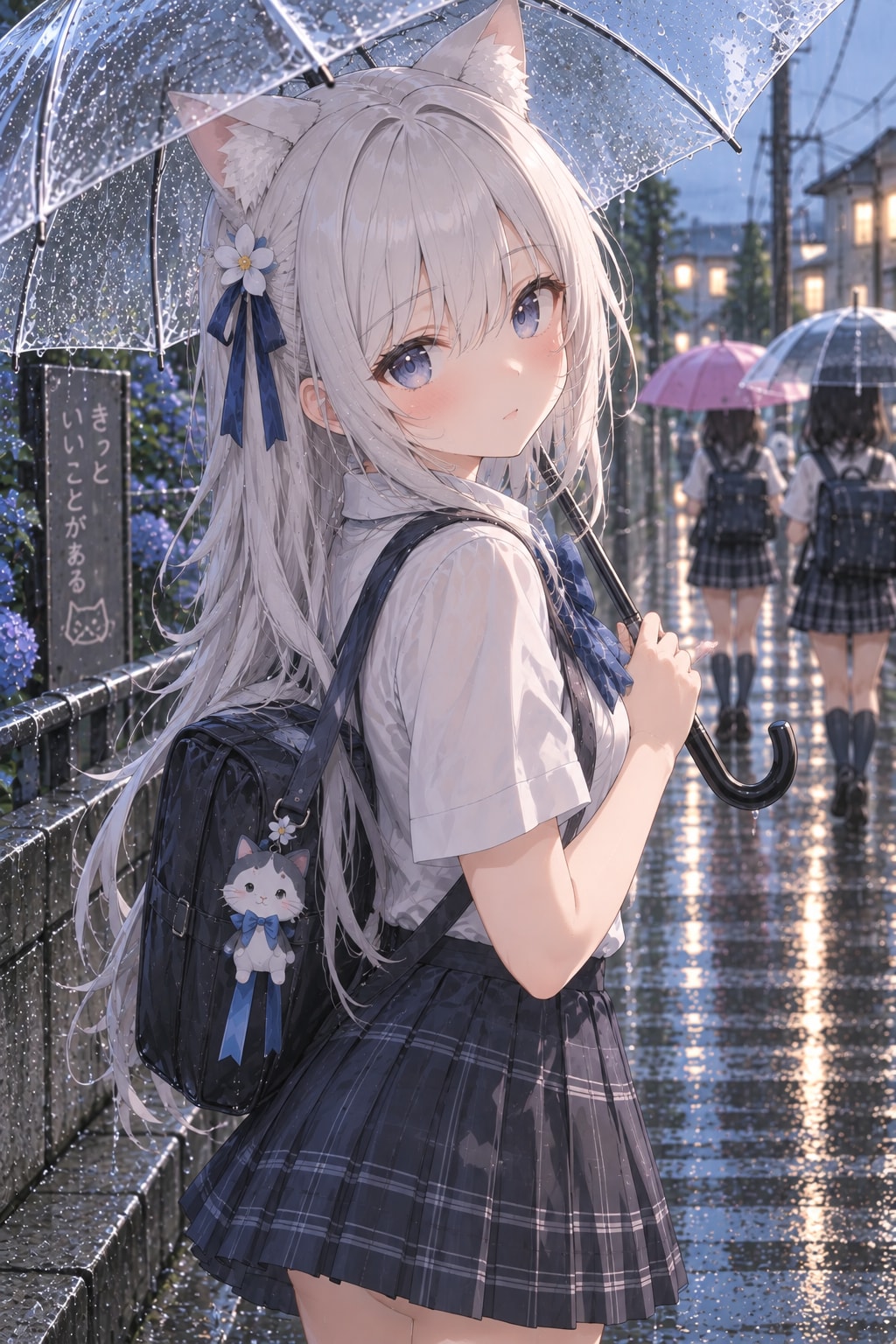 雨の日の下校。沙雪😺