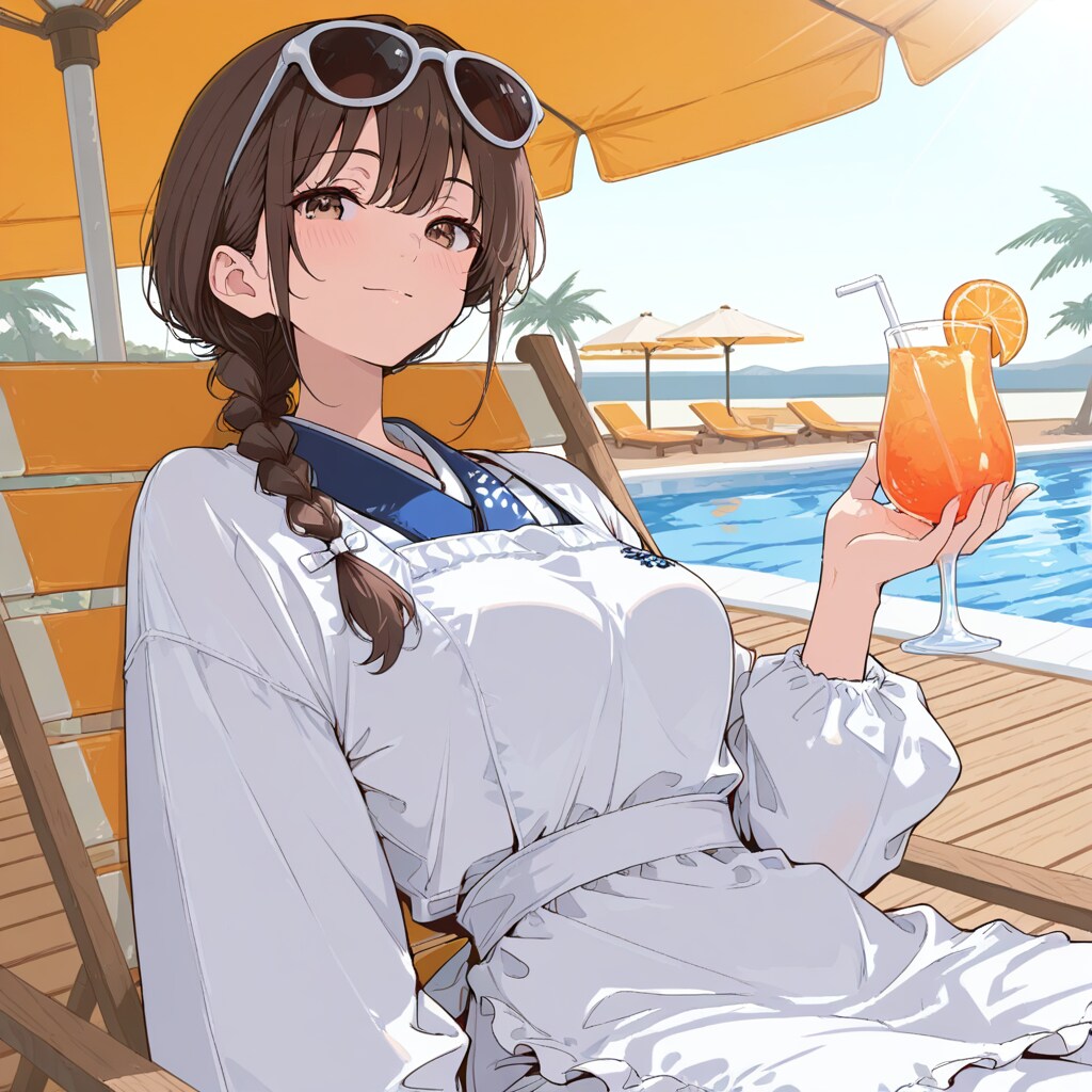 割烹着の妻　いいじゃないですか、この格好でも。