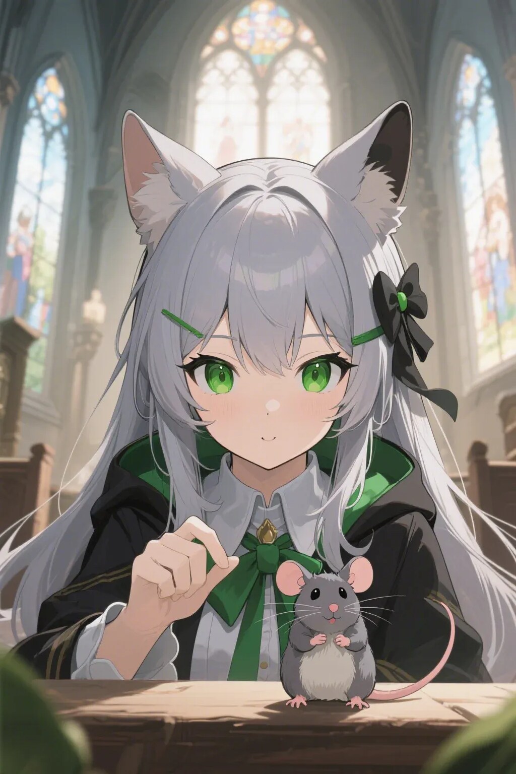 ステラちゃんとネズミ