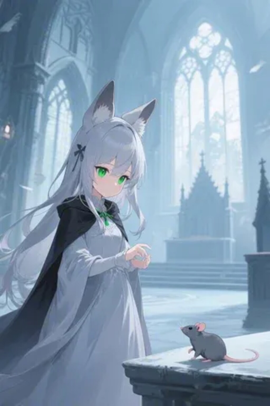 ステラちゃんとネズミ