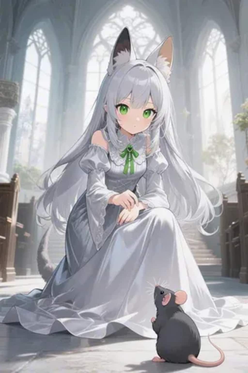 ステラちゃんとネズミ