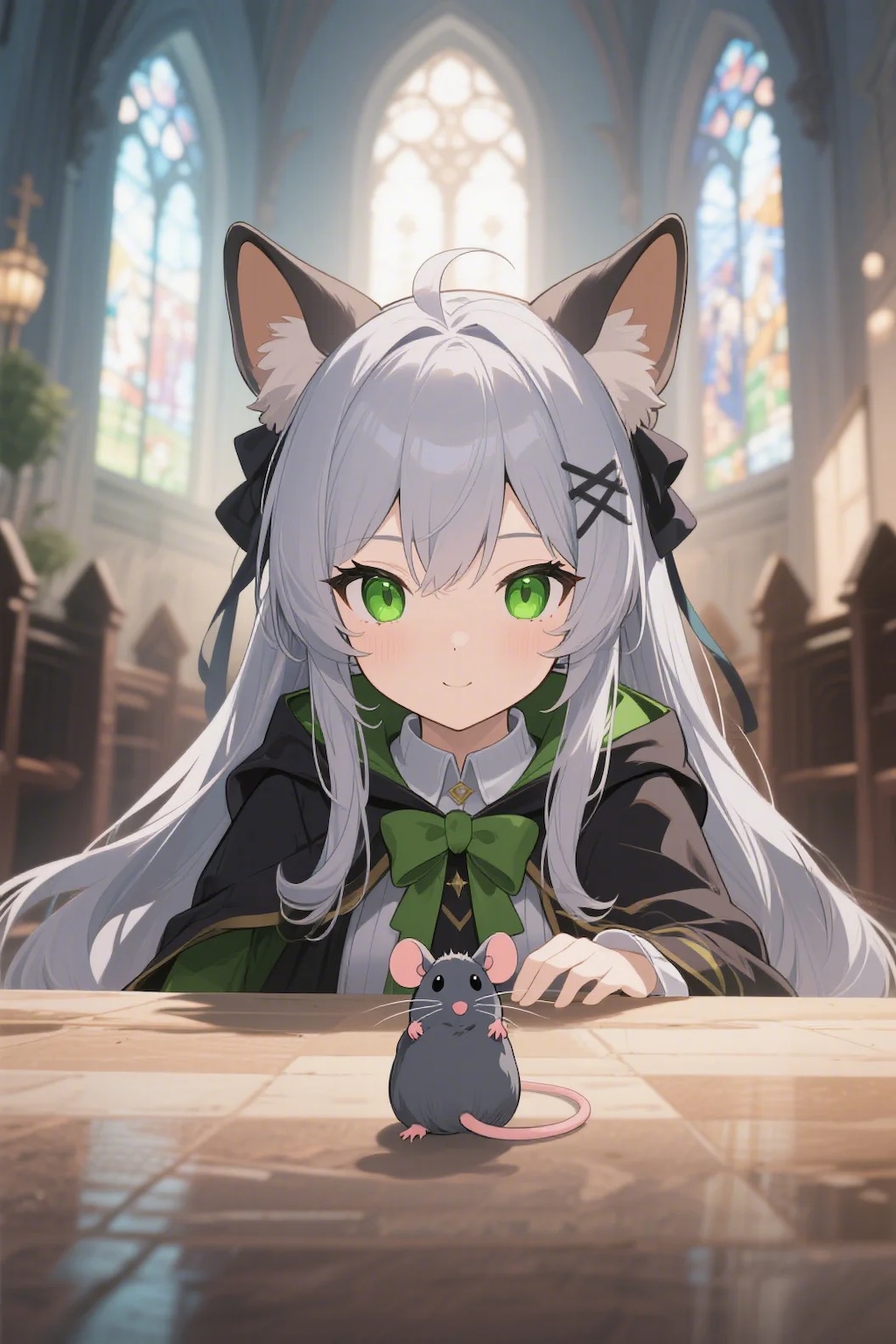 ステラちゃんとネズミ