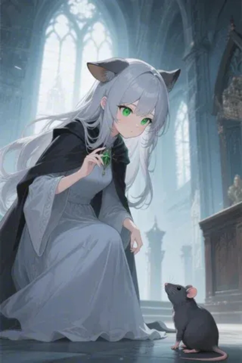 ステラちゃんとネズミ