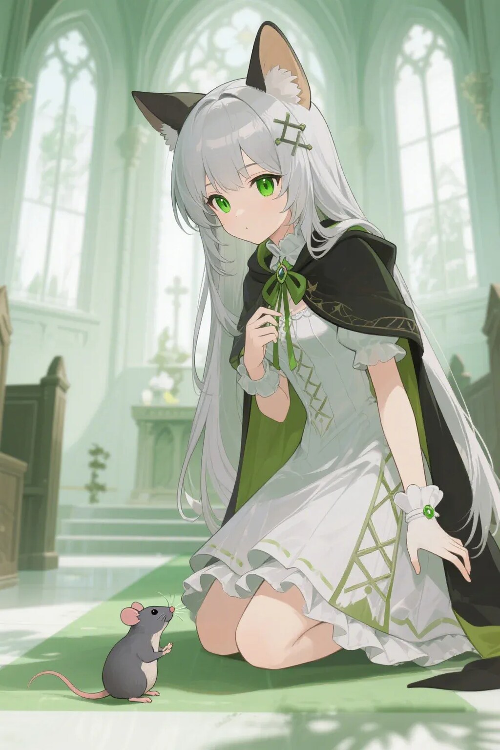 ステラちゃんとネズミ