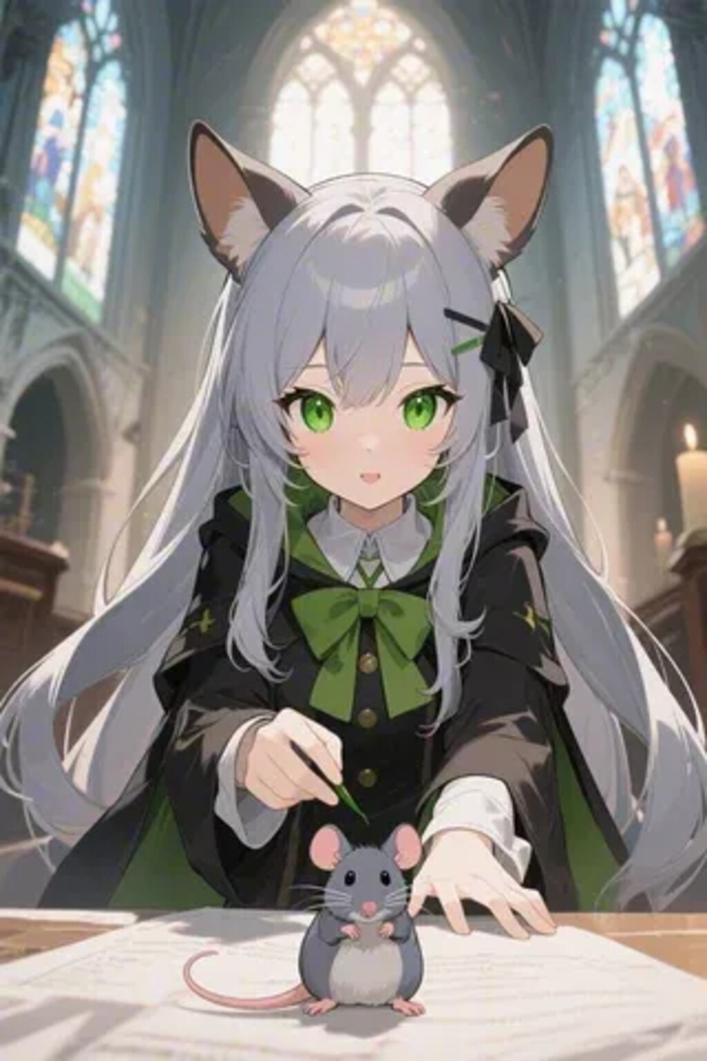 ステラちゃんとネズミ