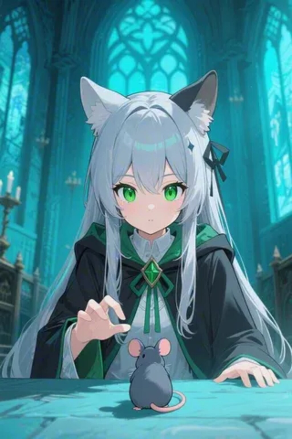 ステラちゃんとネズミ