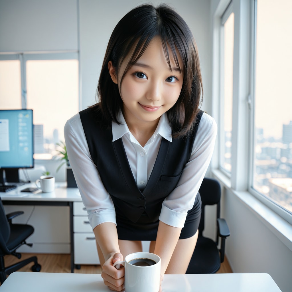 少し休憩しない？コーヒーどうぞ