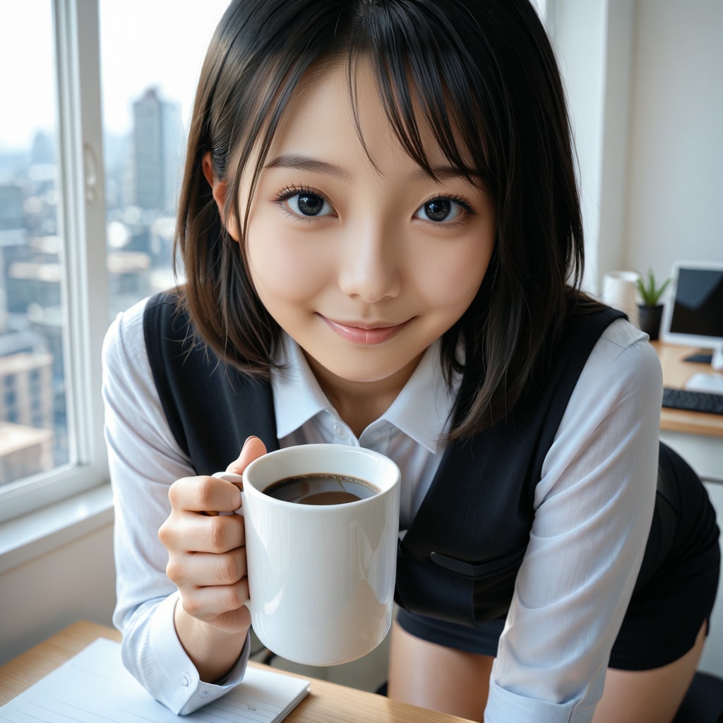 少し休憩しない？コーヒーどうぞ