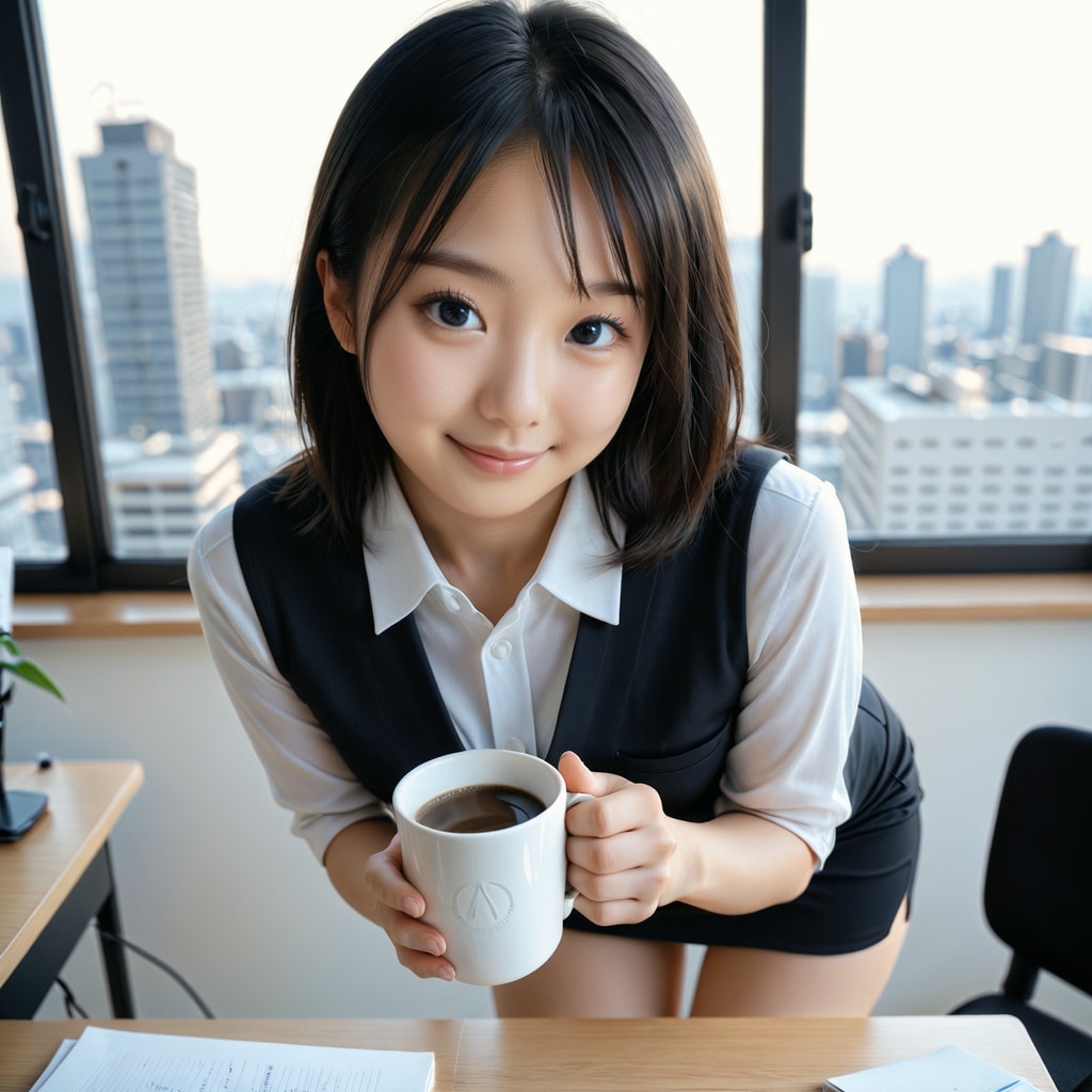 少し休憩しない？コーヒーどうぞ