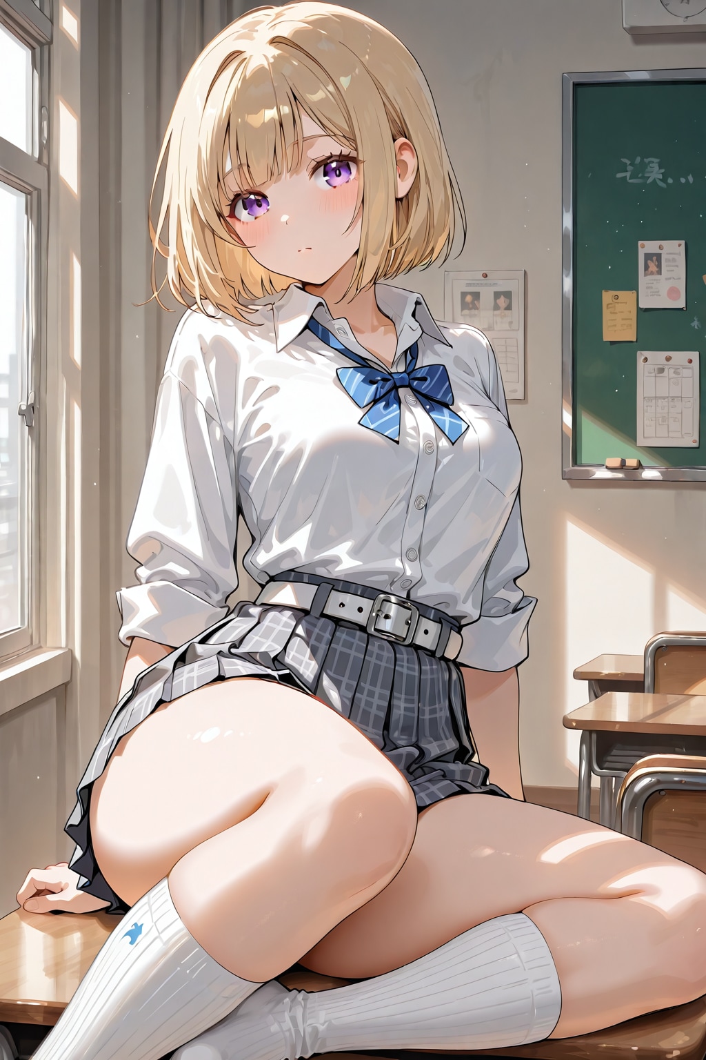 太もも女子高生