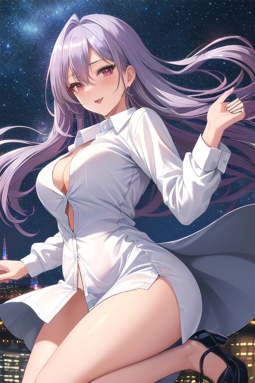 星空に舞う少女