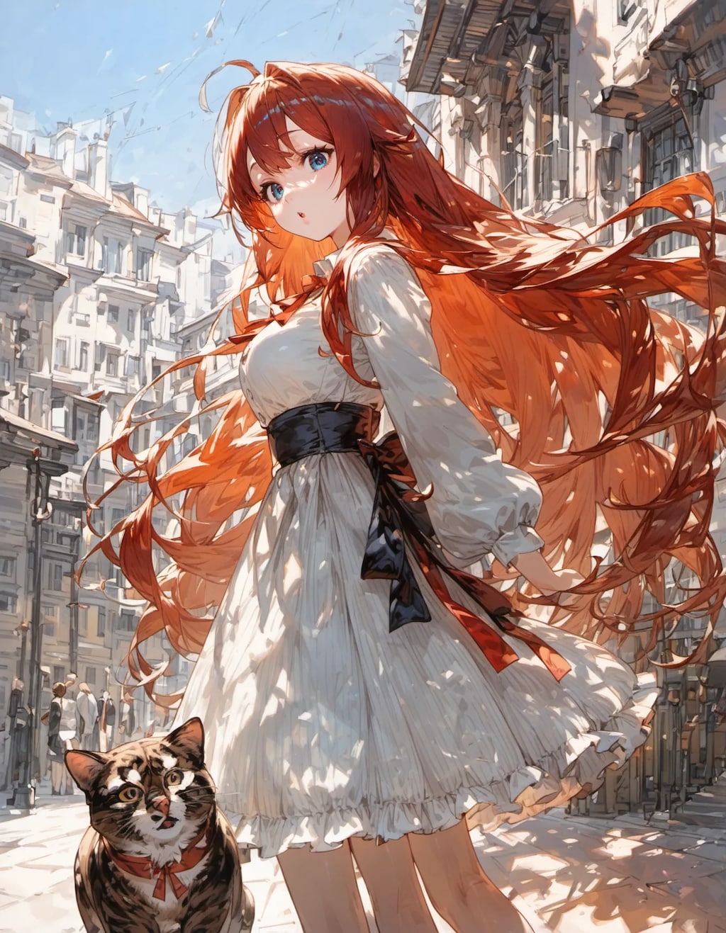 The Girl and the Stray Cat
