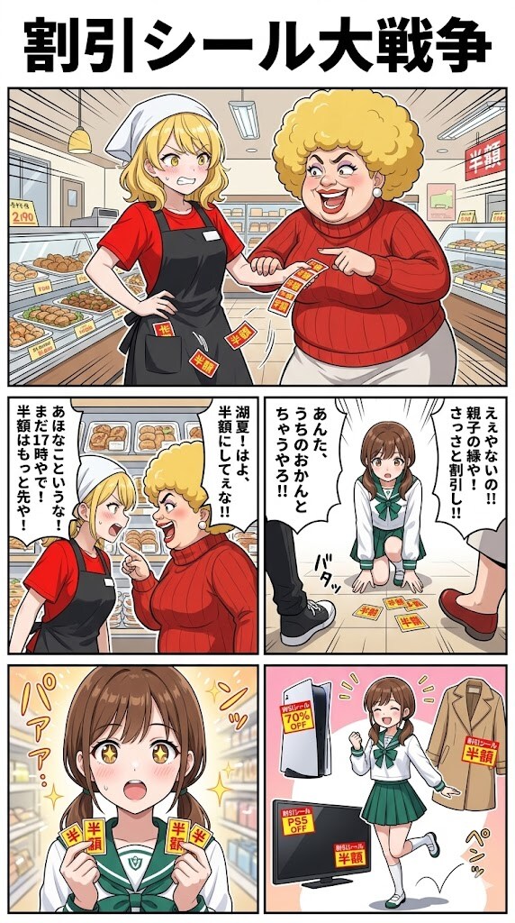 割引シール大戦争