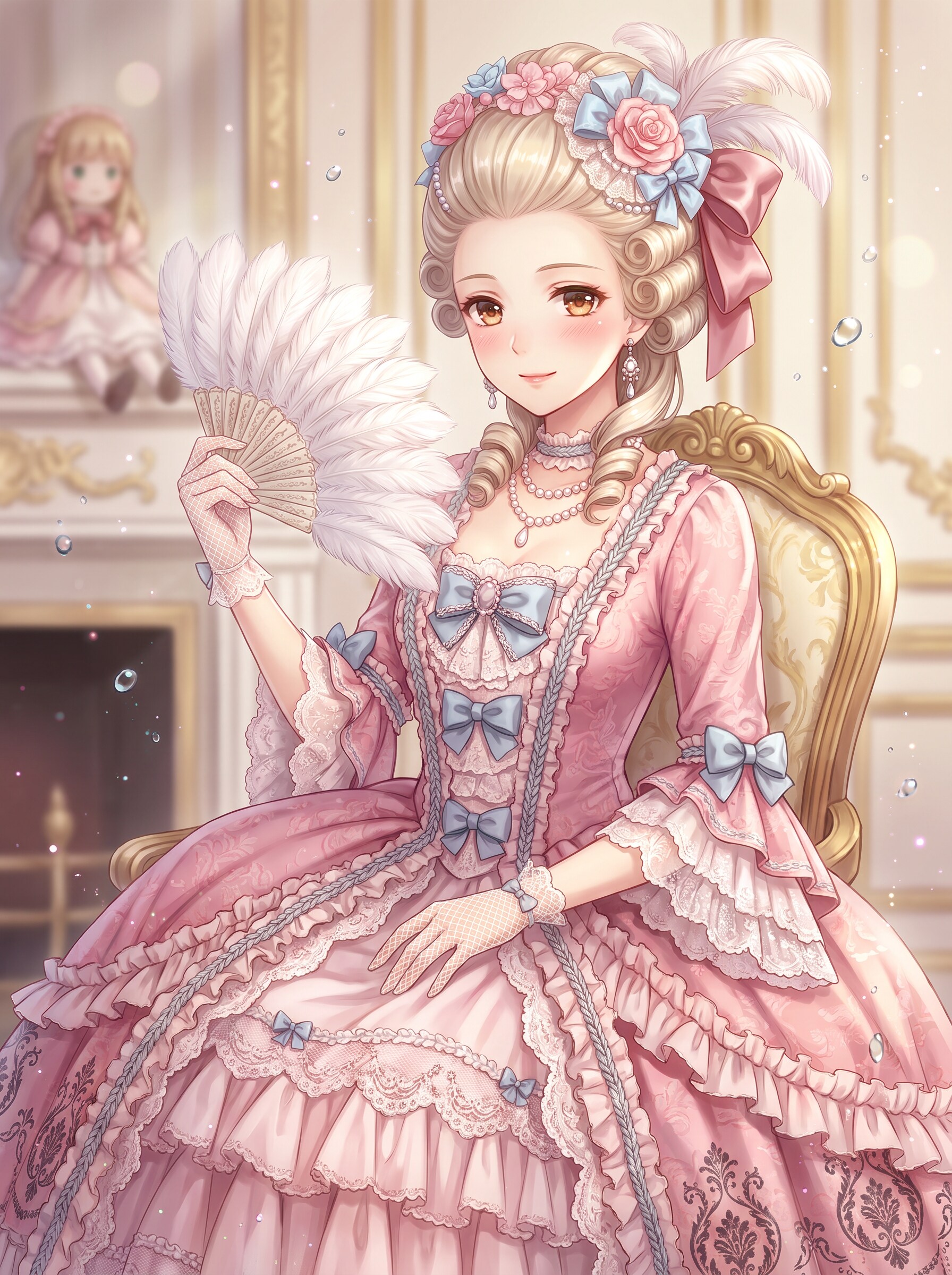 薔薇絹扇の姫君 | の人気AIイラスト・グラビア