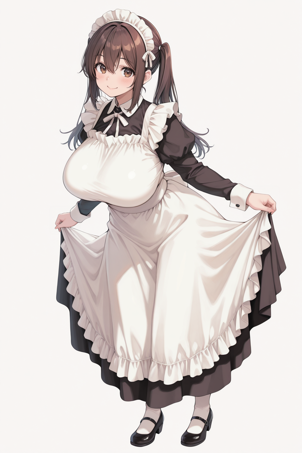 ロングスカートのメイドさん