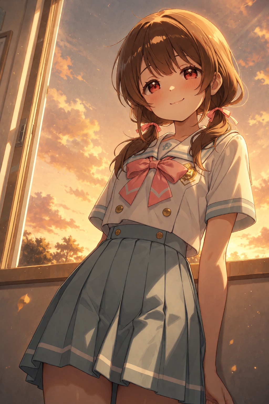 夕暮れの教室