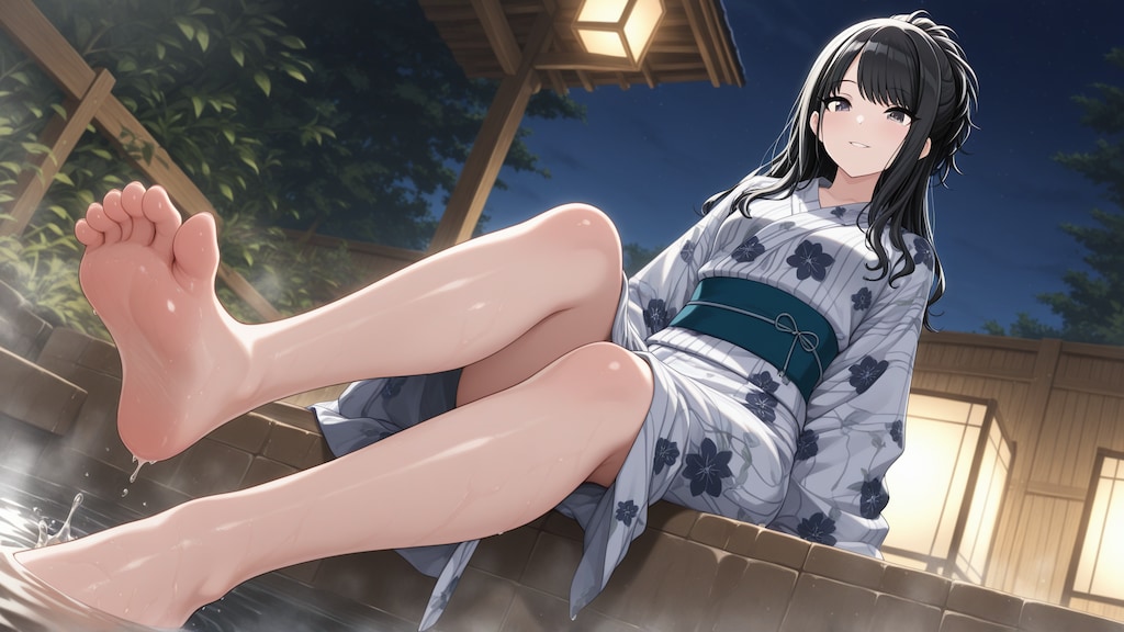 【風野灯織】足湯