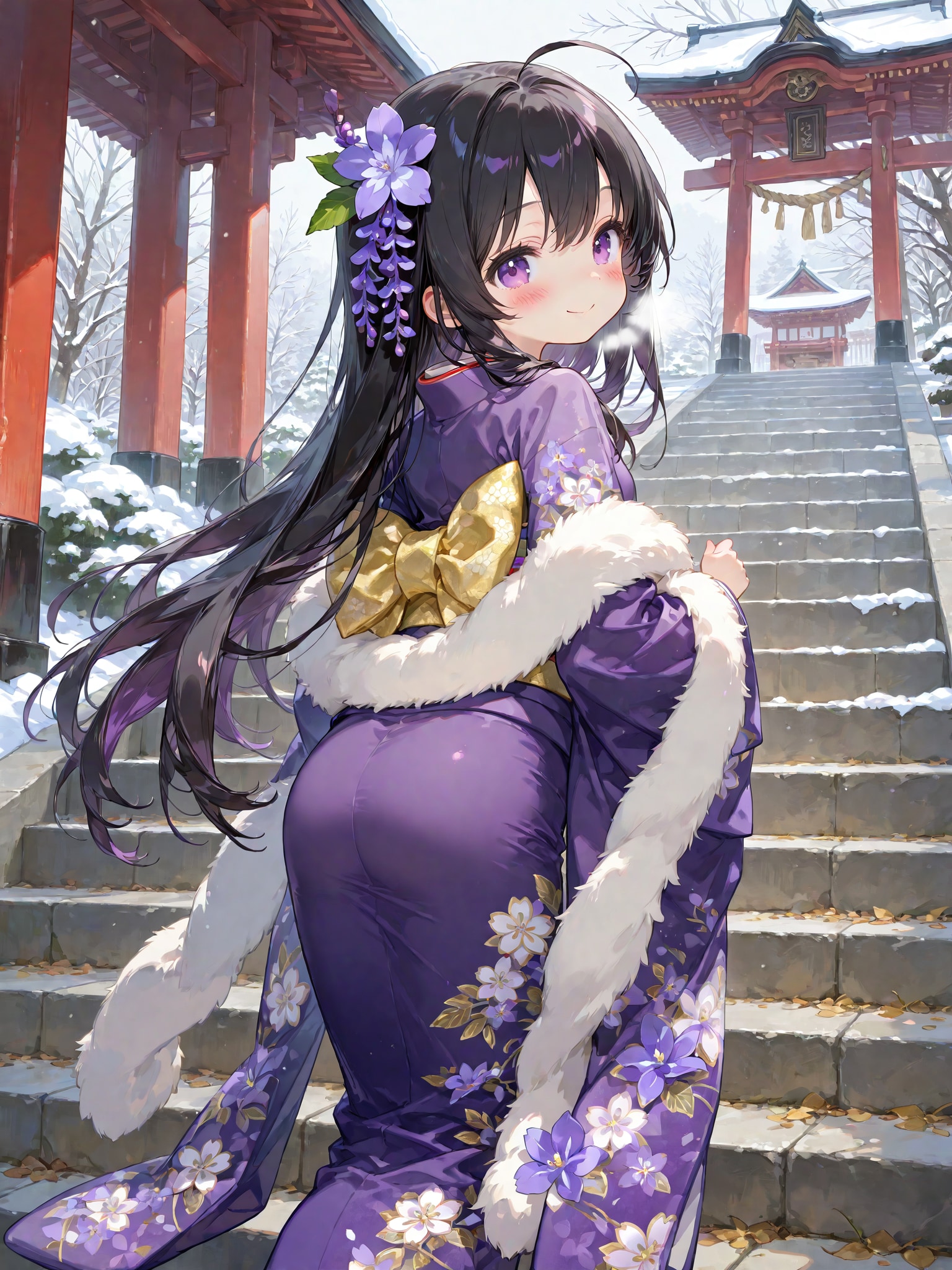 初詣遅くなっちゃったね | の人気AIイラスト・グラビア