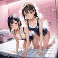 【今日のハーレム】俺の風呂～今日はスク水の日～【R-18版】 6枚目