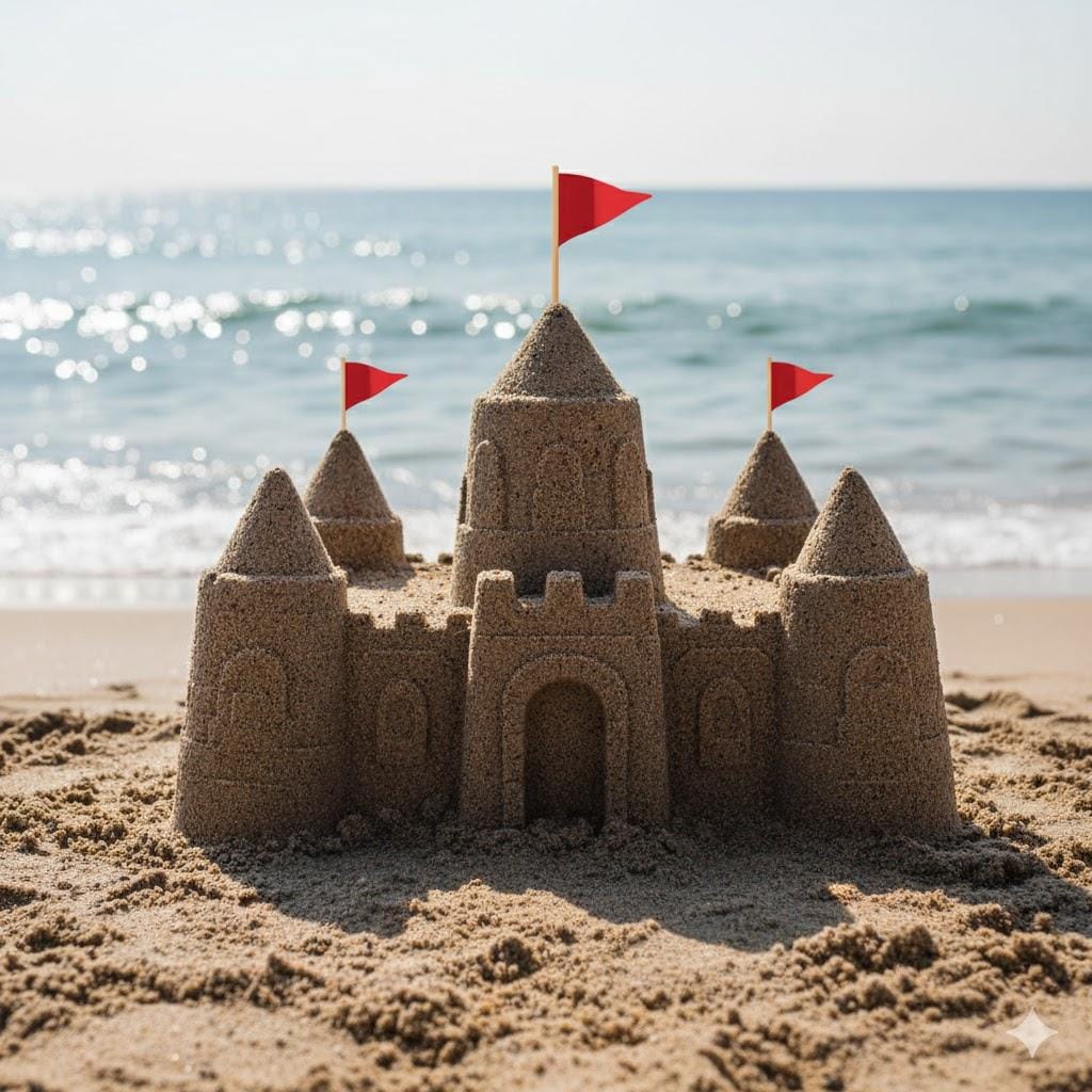 砂のお城、それはロマン