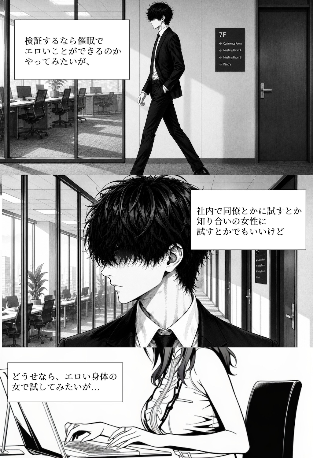 マンガ「とある社長の催眠アプリ実践」（執筆中）