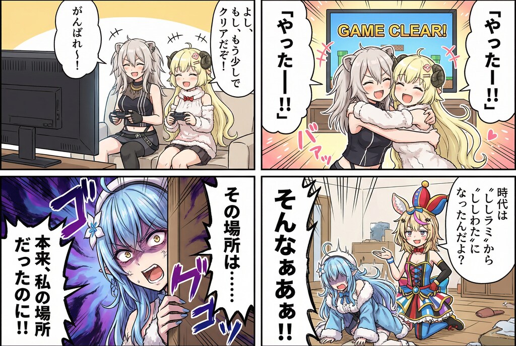 ホロまんが「ししらみVSししわた」