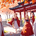 many girls紅葉 4枚目