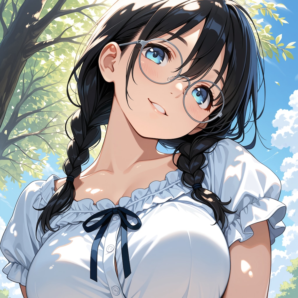 黒髪眼鏡三つ編みのうちの子、彩乃ちゃん