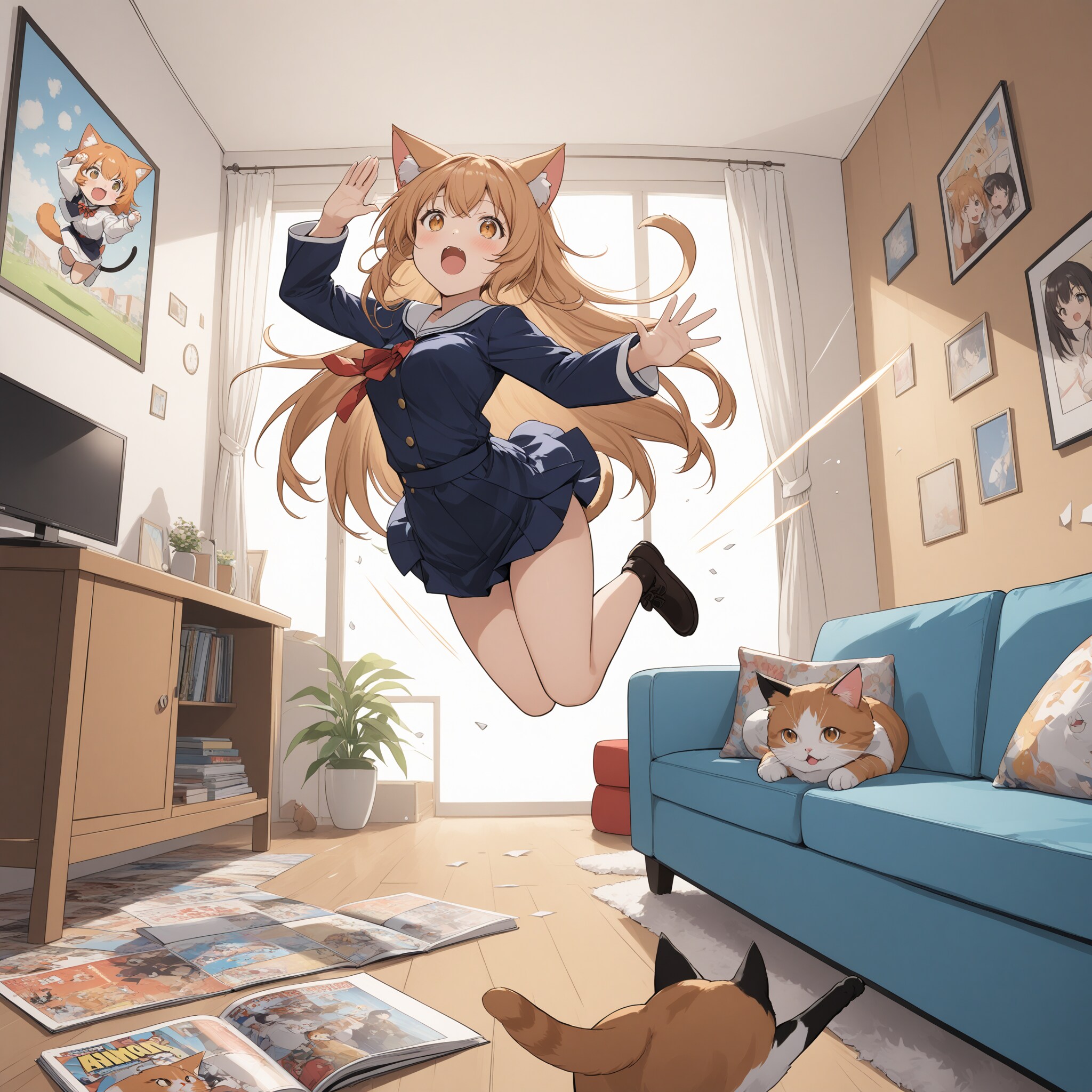 猫ジャンプ
