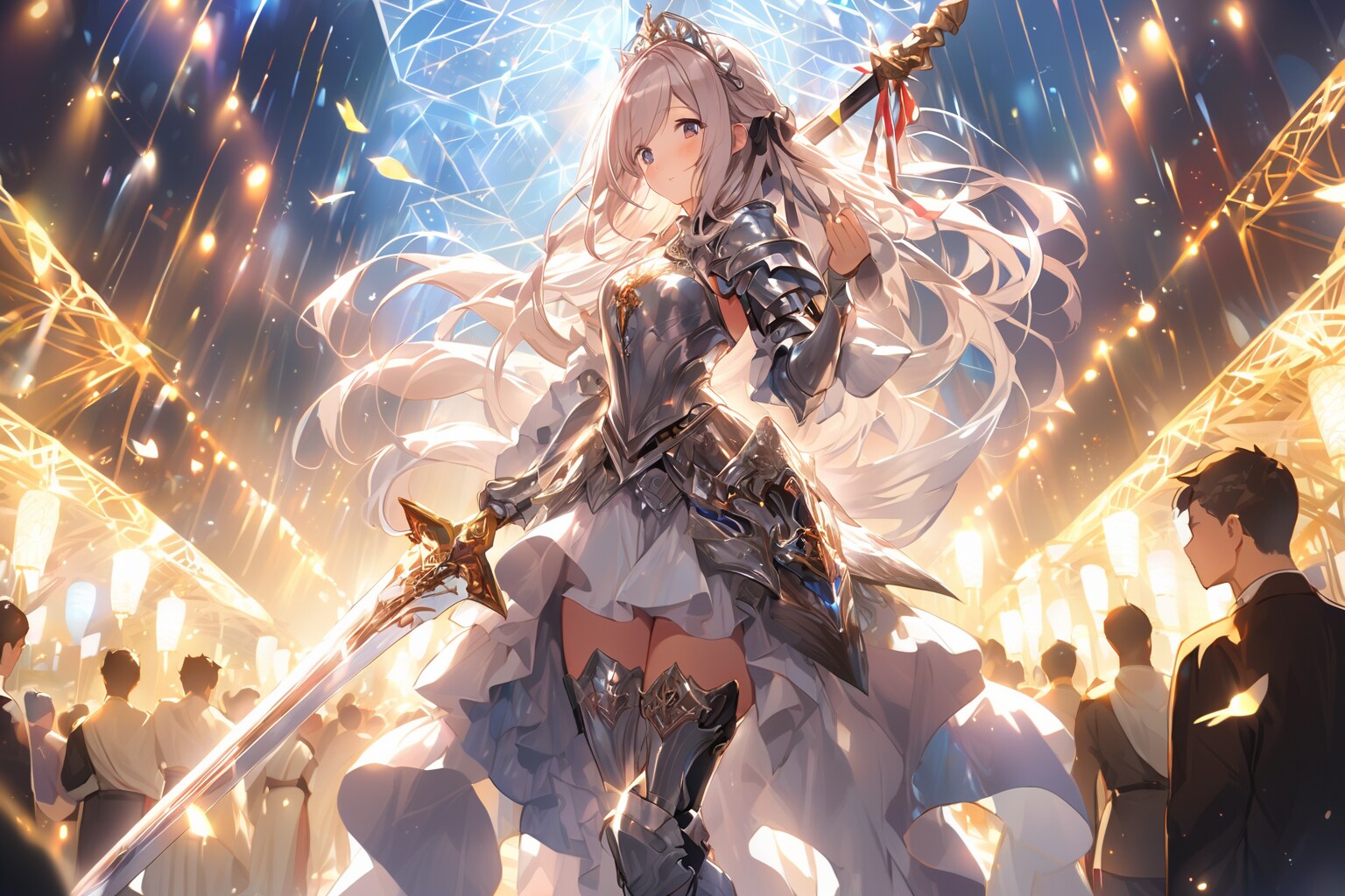 【呪文あり】美しき銀騎士 | の人気AIイラスト・グラビア