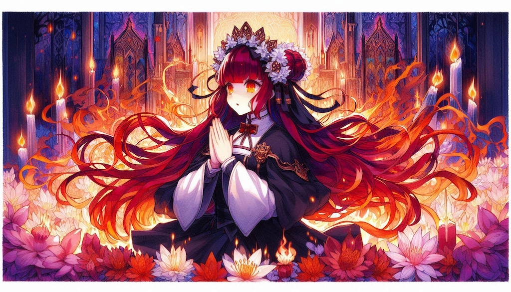 祈りを捧げましょう