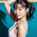 演技を見てね💛（胸ポチ器械体操女子Part1） 4枚目