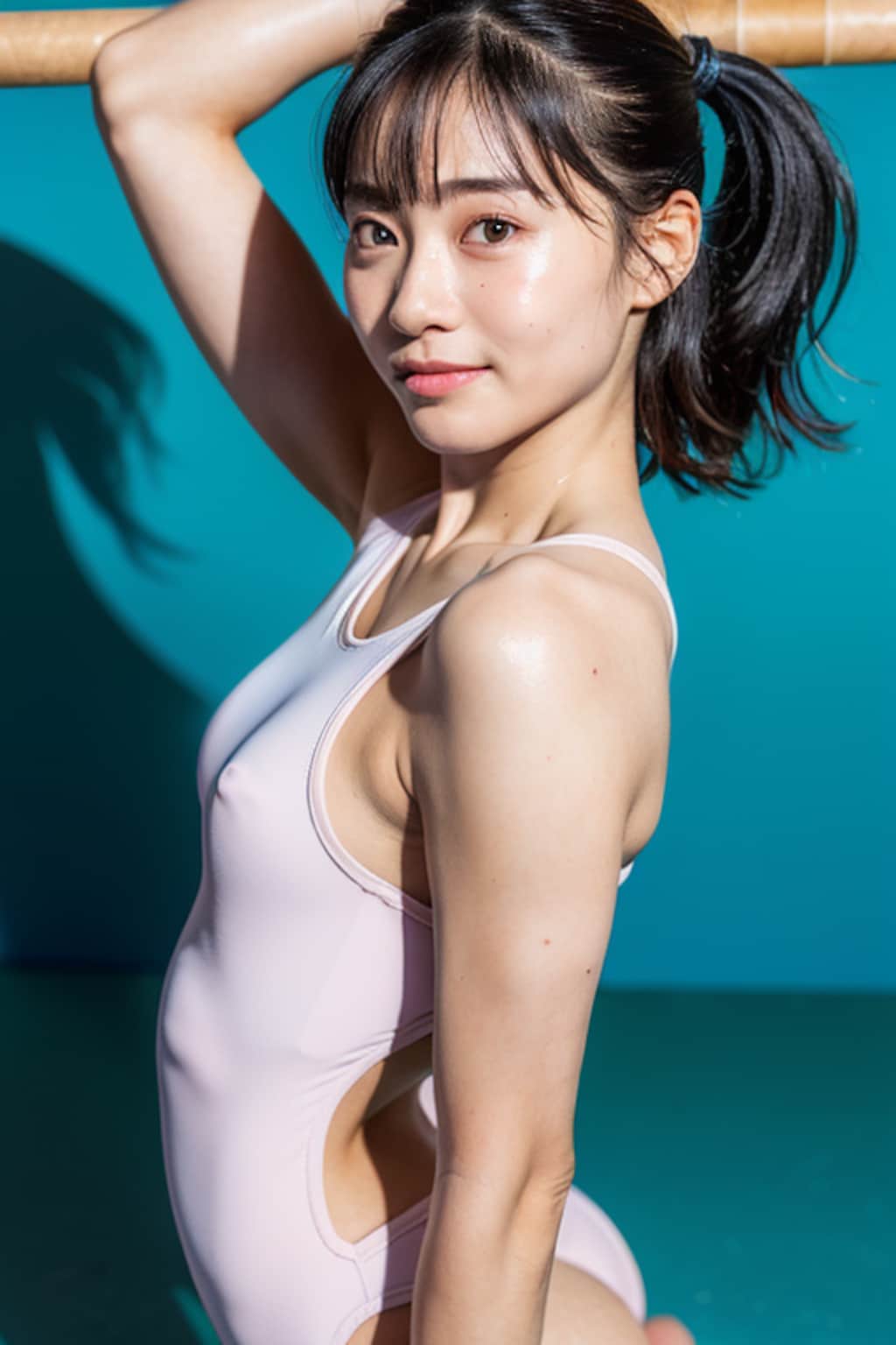 演技を見てね💛（胸ポチ器械体操女子Part1）