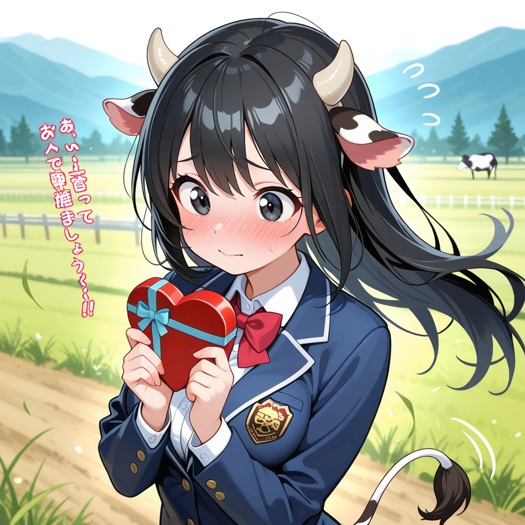 あっ、あのう～・・・・ミルクチョコレートです・・・♡