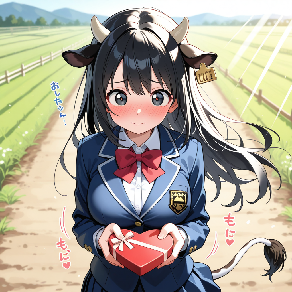 あっ、あのう～・・・・ミルクチョコレートです・・・♡