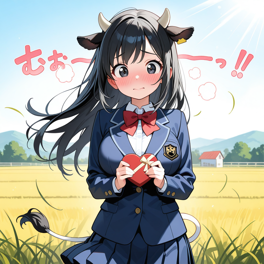 あっ、あのう～・・・・ミルクチョコレートです・・・♡