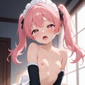 トップレスメイドさんと💖（３枚あるよ） 3枚目