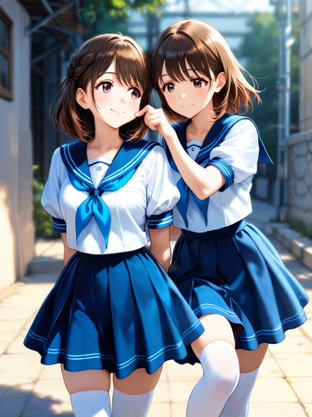 ほっぺた、ぎゅ〜