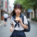 遅刻する食パン少女　出典: フリー百科事典『◯ィキペディア（◯ikipedia）』 7枚目