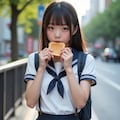 遅刻する食パン少女　出典: フリー百科事典『◯ィキペディア（◯ikipedia）』 8枚目
